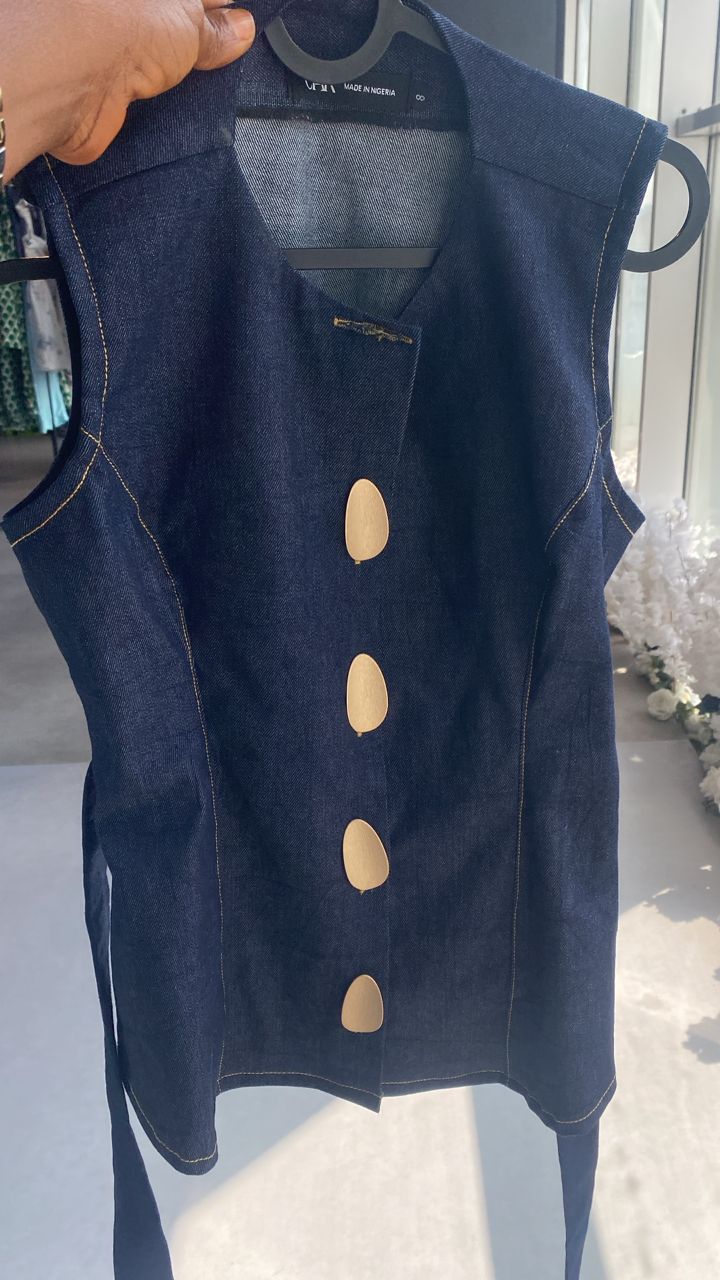 ELENA TOP - DENIM